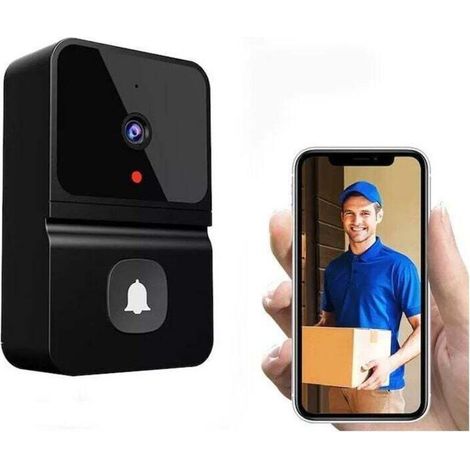 Vente chaude-Déstockage Sonnette de porte sans fil - Sonnette vidéo Hd - Sonnette de porte vidéo Wifi avec audio bidirectionnel,de DEBUNS (1/5)