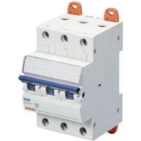 Gewiss INTERRUPTOR AUTOMÁTICO - MT 100 - 3P CARACTERÍSTICA B 6A - 3 TE, GW92565