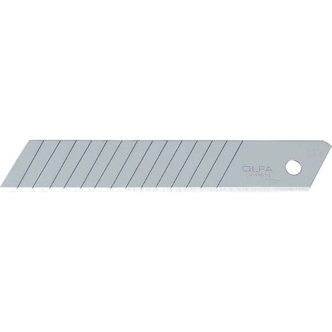 Lames de découpe OLFA 18 mm, acier de qualité supérieure, paquet de 50 unités.