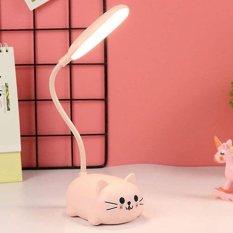 Lampe pour enfants, lampe de bureau LED pour enfants, lampe d'apprentissage sans fil avec protection des yeux pour étudiants, lampe jouet rechargeable USB, cadeau pour dortoir ou petit bureau (1/5)