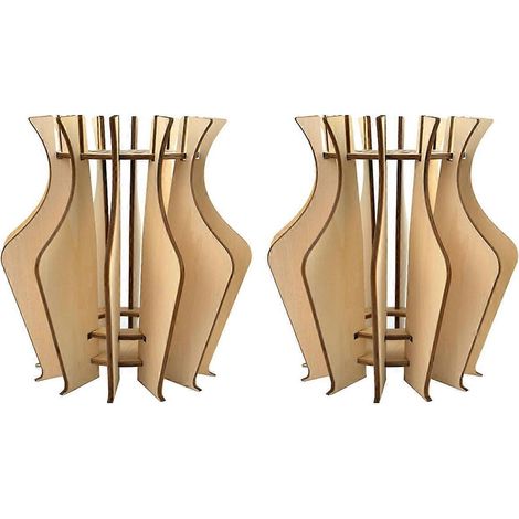 Vase puzzle en bois, idéal pour exposer des roses, des tulipes, des jonquilles... (1/5)