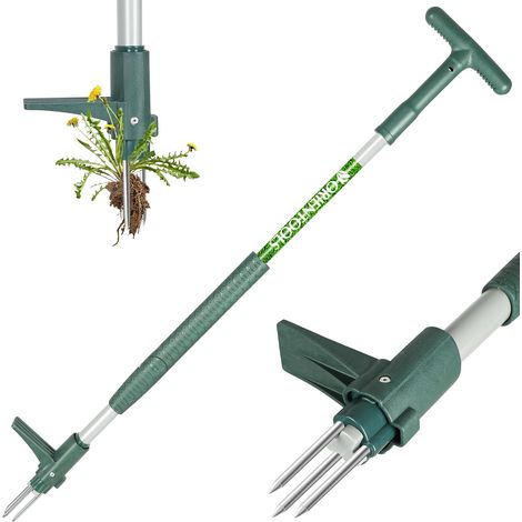 Weed Extractor with 3 Claws for Dandelion Root Pulling Tool Steel Handle 100cm Long Garden Tool Easy Root Removal Tool with Handle (1/5)
