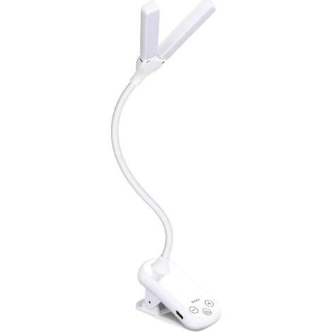 Carriere Lampe de Lecture à Double Tête, 14 LED, Commande (1/5)