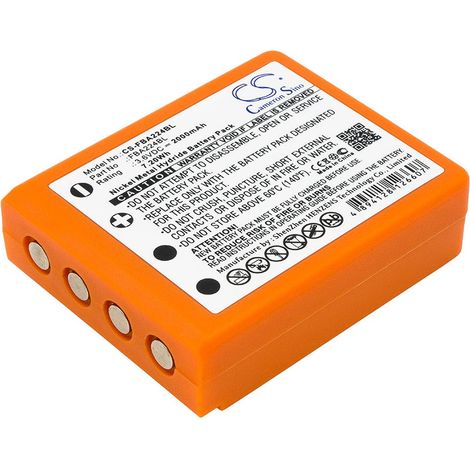Battery for hbc ba223000 radiomatic quadrix etc 2000mah 36v