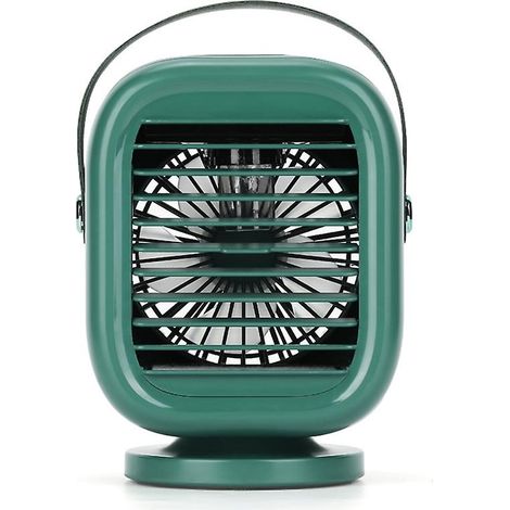 Rotation de 120 degrés 2000mah Ventilateur de climatiseur Usb Refroidisseur d’air rechargeable 3 vitesses Humidificateur Brumisateur Ventilateur pour la salle de bureau à domicile extérieur (1/5)