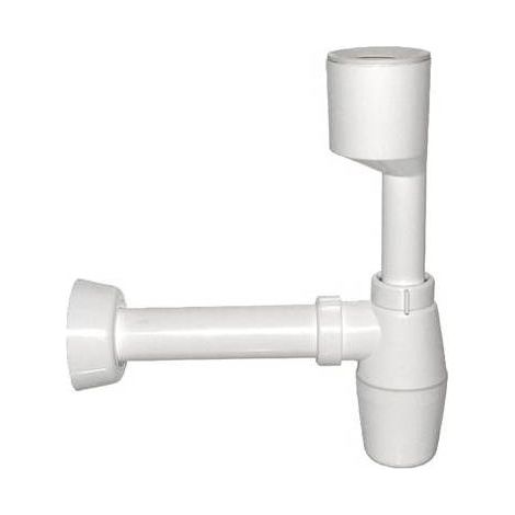 SIFONE A BOTTIGLIA PER ORINATOIO BIANCO Misura: 40 x 230 mm.