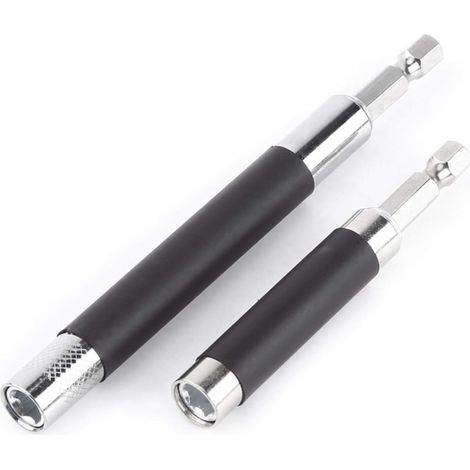 Support de Foret à Douille d'extension magnétique, 2 pièces Douille à Tige hexagonale Extensible Porte-Embout de Tournevis électrique 1/4 Pouce magnétique (1/5)