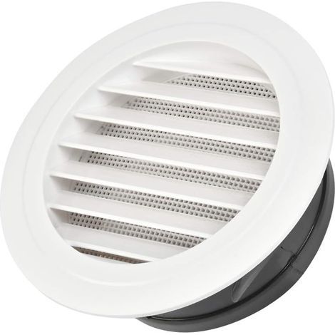 Grille d'aération blanche, 20206,6 cm, 1 pièce avec maille intégrée, convient aux cuisines et salles de bains. (1/5)