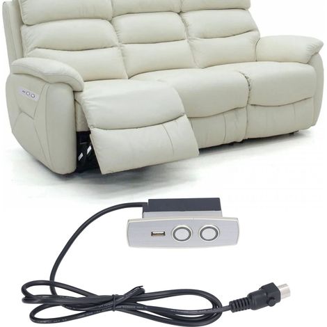 Télécommande pour Fauteuil Recliner Professionnel - Switch de Contrôle Électrique 2 Boutons 5 Pin avec Chargeur USB 12‑29V (1/5)