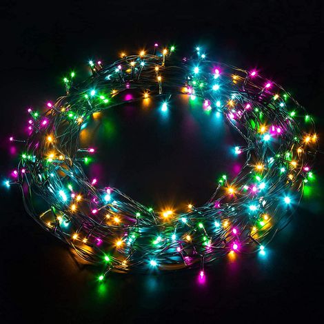 Guirlande Lumineuse Extérieure 50m 2000LEDs Blanche Chaude, Guirlande LED Etanche IP44 avec 8 Modes d'Eclairage, Guirlande Noël Decoration Exterieure et Intérieure pour Fête Soirée Mariage