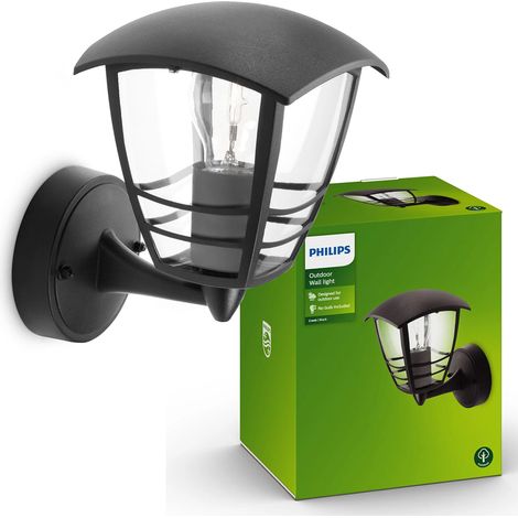 Philips Creek Applique Murale Extérieure Noir 20 cm (1/6)