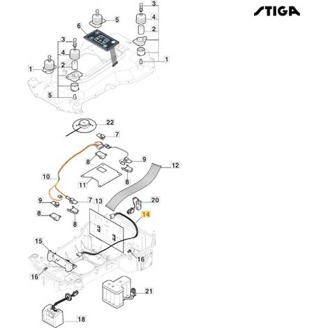 Kabeltrommeln Robotermäher Modelle A1000 ORIGINAL STIGA 122063024/0