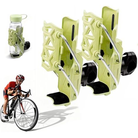 2 piezas - Portavasos - apto para motocicletas, bicicletas, vehículos eléctricos y de pedales - universal - vegetal (1/2)
