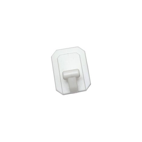 GANCIO ADESIVO GIGANTE PLASTICA BIANCO BL 1 PZ Q.TA 12