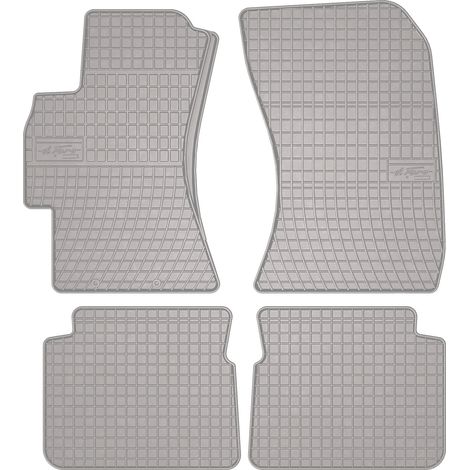Alfombrillas de goma para coche: Subaru Outback IV sedán, familiar (2009-2014) - color gris a juego. (1/5)