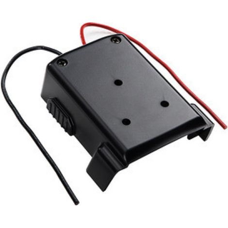 Ce nouveau modèle convient aux batteries Milwaukee Milwaukee 14,4 V-18 V et possède un connecteur adaptateur de ligne de décharge externe (noir). (1/5)