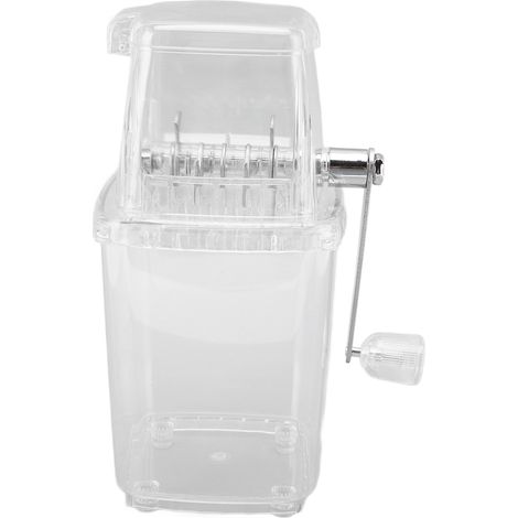 Broyeur à glace manuel multifonctionnel transparent, antirouille et transparent (1/5)