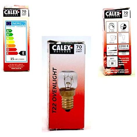 Calex 432110 Lampadina da forno 300°C 240V 15W E14 trasparente T22 (1/3)