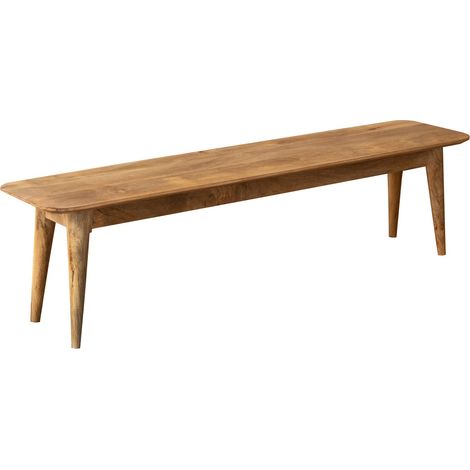 Signes Grimalt Mango Wooden Bank Ausiliary Furniture Tabella ausiliaria marrone rettangolare - 45x180x47cm (1/3)