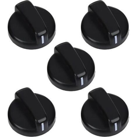 5 Pièces Bouton de Commande Universel, Bouton Cuisinière, Boutons de Cuisinière à Gaz, Bouton pour Réchaud à Gaz, Accessoires de Rechange pour Cuisinière à Gaz, Gaz Four (1/4)