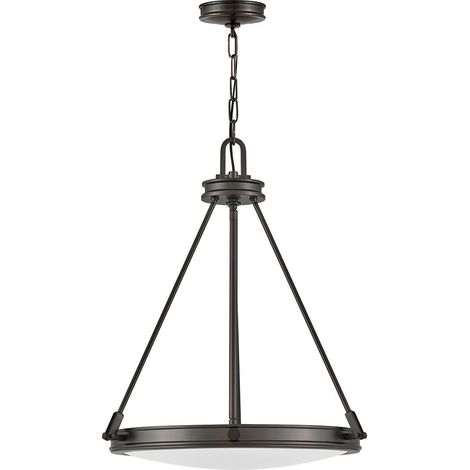 Elstead Hinkley Collier Suspension contemporaine en oxyde noir, 4 ampoules E14 (1/5)