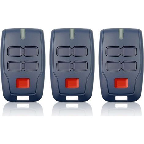 3 x Fernbedienung für Tor BFT MITTO B RCB4, 433,92 MHz, 4 Tasten, 4 Kanäle, blauer Rolling Code für Rolling BFT MITTO B RCB04 R1 CLEAR ICE RCB02 VINEYARD (1/5)