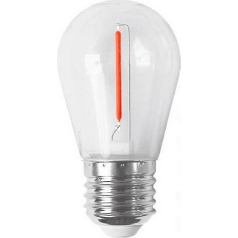Bombilla LED E27 1W Filamento Colores Especial Guirnalda de Goma (1/2)