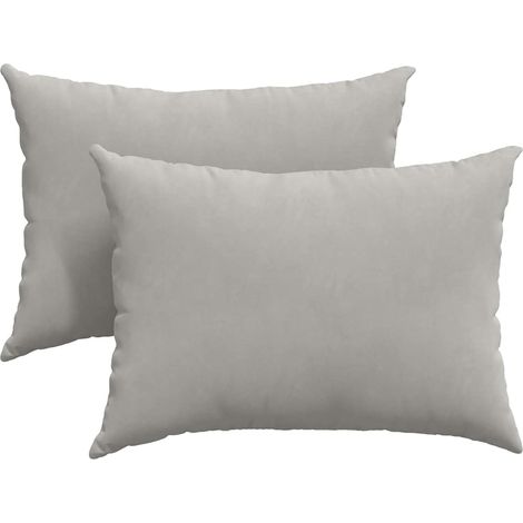 Maison Exclusive - Cojines de sofá 2 pcs Gris Claro 70 x 50 cm te