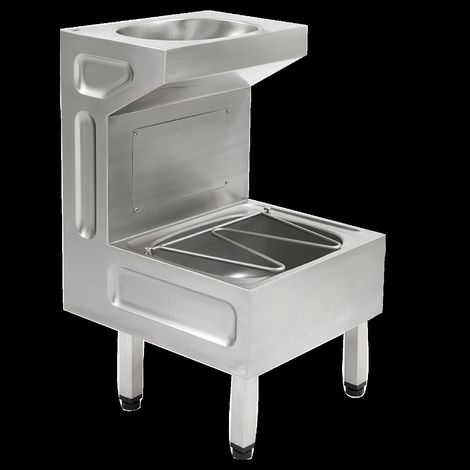 KWC Standausguss-waschtischkombination, SIRIUS, 500x880x570 mm, Klapprost (1/2)