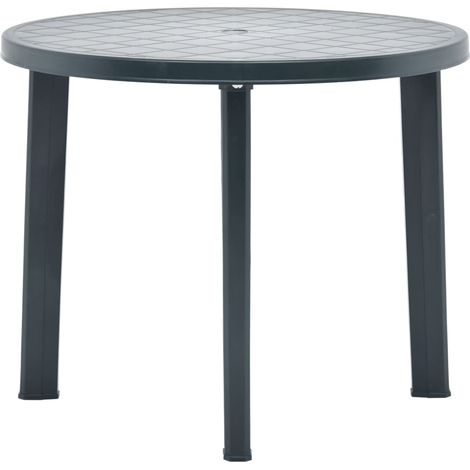 Mesa de jardín de plástico verde 89 cm vidaXL (1/2)