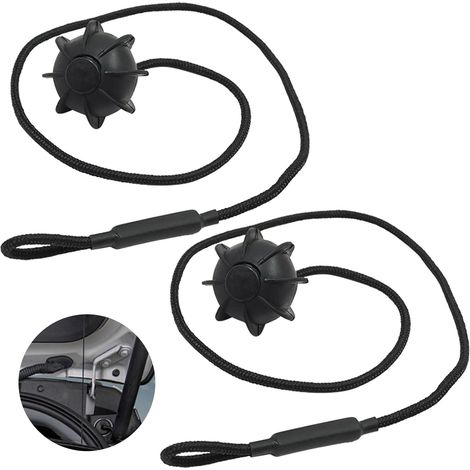 Voiture Corde de Fixation, 2 Pièces Cordon Plage Arriere Golf 6, Universelle Cordon pour Étagères, Clip Fixation Plage Arrière Corde Coffre, pour VW Golf 4 5 6 MK5, MK6, GTI R20