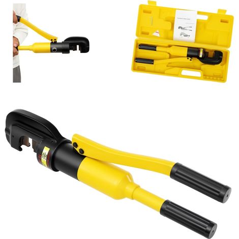 HAUTOUR Coupe-boulons hydraulique 13 tonnes, 4-22 mm, Rebar Cutter portable, pince à sertir manuelle professionnel, coupe en acier doux, pour coupe d'armatures, chantier, métal (1/5)