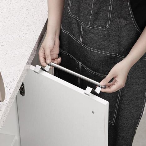 Porte Serviettes - Inox - G1189 - Installation sans perçage - Design compact - Antidérapant (1/5)