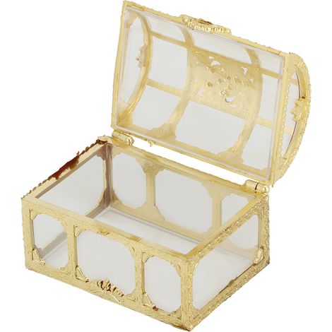 Lot de 12 boîtes à bonbons creuses pour chocolats, ornement, bocaux cadeaux, décoration pour mariage, couleur or, 7 cm (1/5)