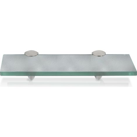 TolleTour Ripiano Ripiano a parete Ripiano in vetro Contenitore in vetro satinato 30 x 10 cm