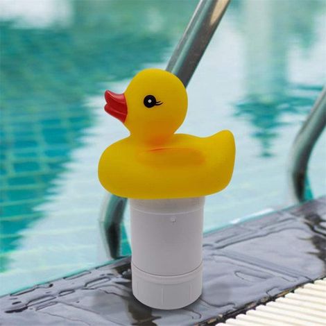 Automatischer Poolreiniger, schwimmender Chlorspender in Entenform für Whirlpools (1/3)