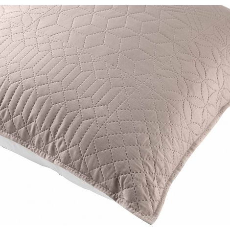 Housse de coussin Cottage 45 cm lin et blanc
