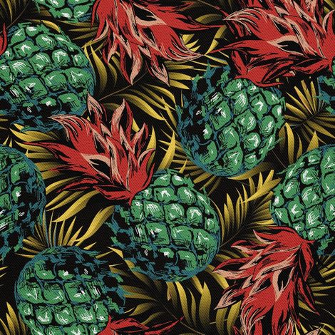 Outdoor dekostoffe oxford - Motiv Grüne Ananas (1/5)