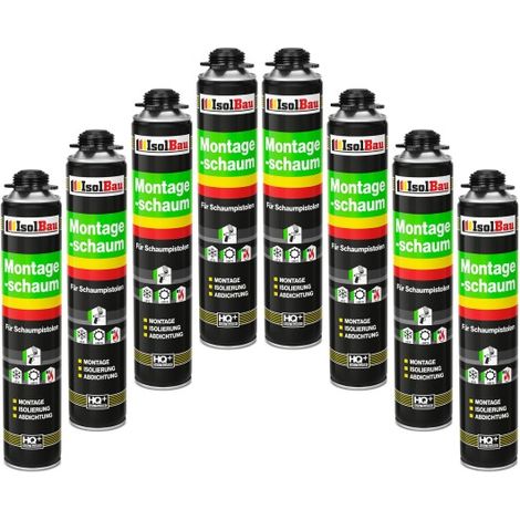 IsolBau Pistol Mounting Foam B2 Montageschaum 8 x 750 ml (1/5)