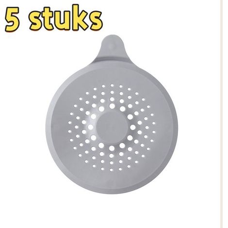 pièces de drain de sol en silicone - Anti-obstruction - Filtre d'égout - Évier - Drain de sol anti-fuite adapté pour la désodorisation, la prévention des fuites, salle de bain - 1417 cm - Gris (1/5)