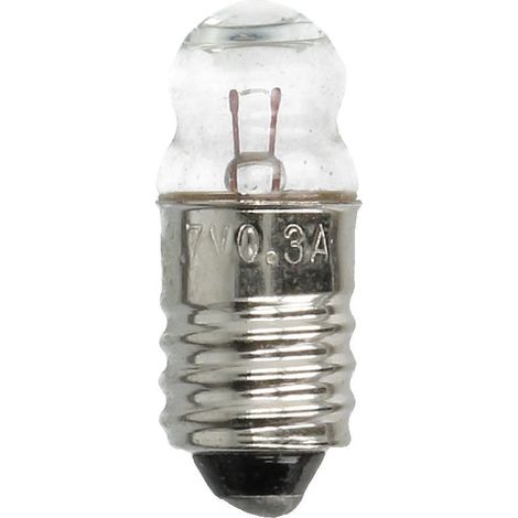 Mini ampoule E10, 3,7 V, 300 mA