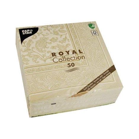 Papstar 11681 50, Tovaglioli di Carta Royal Collection Piega a 1/4 40 x 40 cm (1/4)