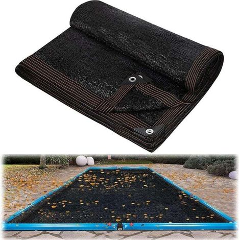 Laubnetz für rechteckige Schwimmbecken, Schutzplane für Aufstellbecken, Außenabdeckung zum Schutz vor Laub und Schmutz 3×5m (10x16,4ft)
