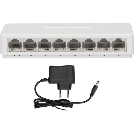 GARRYFIZH Répartiteur de Hub de réseau domestique de commutateur Ethernet non géré Gigabit à 8 ports pour caméra de Surveillance (1/5)