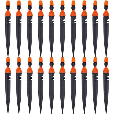 Verstellbare Tropfbewässerungsdüse für Gartenpflanzen, 360-Grad-Tropfzerstäuber, Kühl-/Bewässerungsgerät (20er-Pack) (1/5)