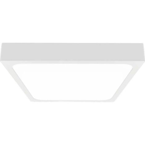 V-TAC VT-8630W-SQ Plafoniera led 30W IP44 quadrata bianca 360° design moderno 3000K colore bianco - sku 7630