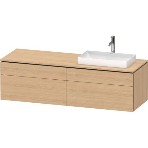 Lavabo de consola Duravit L-Cube, suspendido, incluye placa de