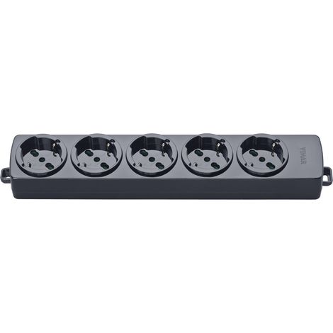 VIMAR - 01293.NC Presa multipla 5 universale nero