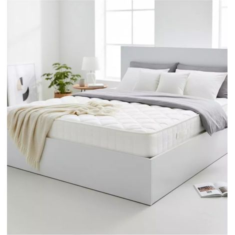 letto piazza e mezza contenitore bellahome "small double" bianco 120x190 cm