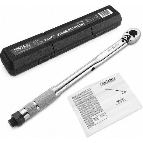 Llave dinamométrica de precisión de 3/8" y 19-110 Nm Kraft&Dele (1/5)